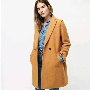 Jcrew Daphne Topcoat in Boiled wool. Size 16